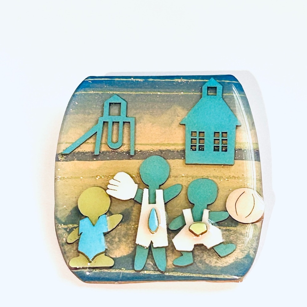 Vintage Little People Pins by Lucinda